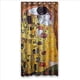 thumbnail image 1 of Cortina de ducha de baño con ganchos, diseño de El beso de Gustav Klimt, 91 x 183 cm, 1 of 3
