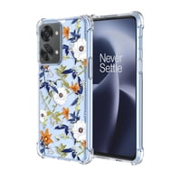 Funda De Teléfono Oeurvqo Clear Flower Soft Tpu Para Oneplus Nord 2T
