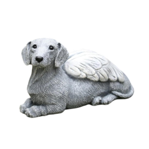 Actriz de perros, escultura de jardín, artículo de coleccionista, figura de artesanía divertida decoración de animales para la mesa de jardín de balcó Estilo B