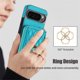 thumbnail image 3 of Para Google Pixel 9 Pro XL / Pixel 10 Pro XL Funda Tipo Billetera con Bloqueo RFID Magnética Flip Cubierta con Múltiples Ranuras para Tarjetas Bolsillo con Cierre con Anillo Giratorio de 360 °, 3 of 10