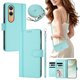 thumbnail image 2 of Funda Billetera de Cuero Sintético para OnePlus Nord CE4 Lite 5G, Verde Claro, 2 of 6