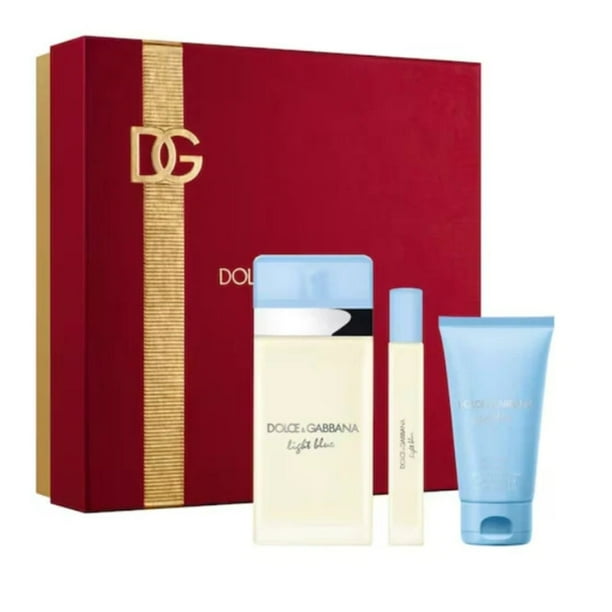 DOLCE & GABBANA Light Blue セット Set Dolce And Gabbana Light Blue Edt 100 Ml + 10 Ml + Crema
