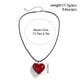 thumbnail image 2 of Gargantilla con colgante de corazón grande: collar de cristal grueso con forma de corazón hinchado para mujer, joyería Y2K, regalo para adolescentes., 2 of 6