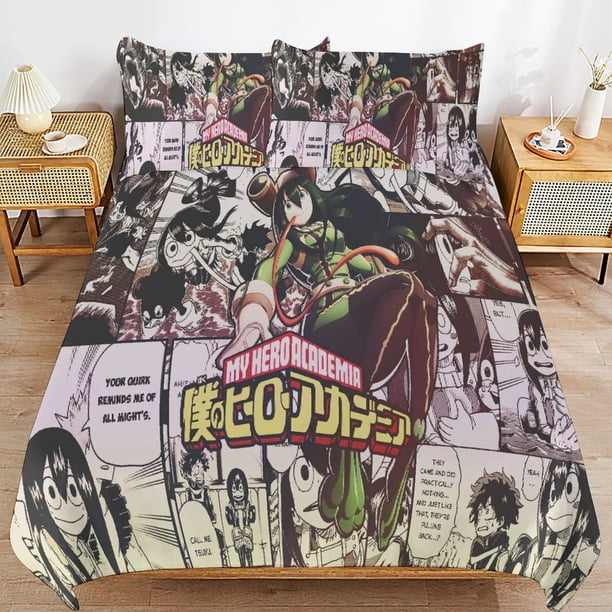 My-Hero-Academia My-Hero-Academia Bedding Set Sheet Set for Kids Adults,All Season Lightweight