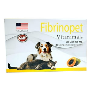 Genérico - Fibrinopet Vitanimal Suplemento Perros Gatos 30 Comprimidos