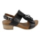 thumbnail image 1 of Sandalia Exs Flecos Cuero Negra, 1 of 5