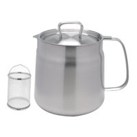 Bothyi - Contenedor De Grasa De Tocino, Filtro De Aceite De Acero Inoxidable, Colador De Aceite Doméstico, Olla De 1,5 L Con Cesta