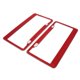 thumbnail image 5 of 2x 12 "x6" marco de la placa marco bling rhinestone cristal diamante 8 filas rojo, 5 of 5