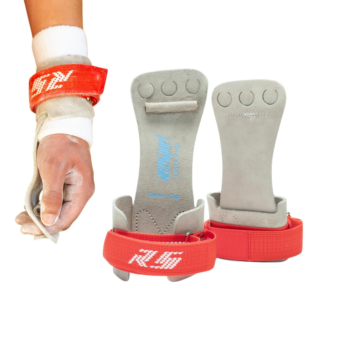 Manoplas De Gimnasia Reisport Para Barra Alta De Cuero Premium Para Hombre