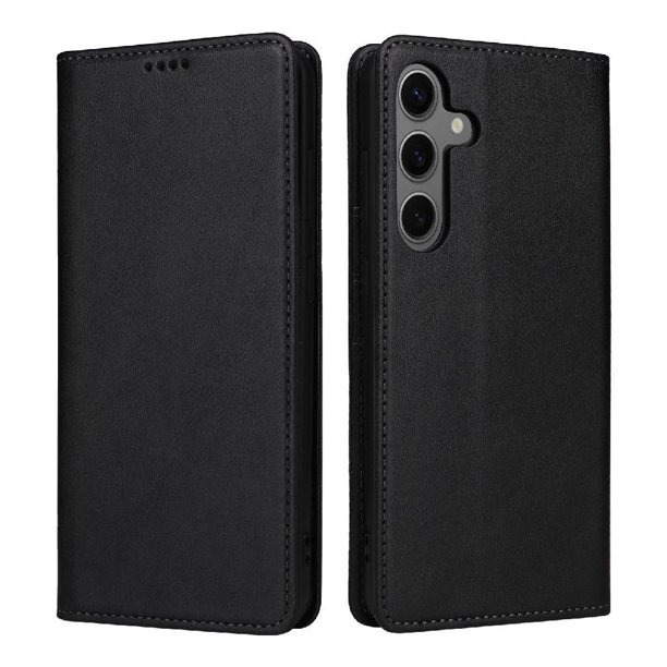 Funda Cartera para Samsung Galaxy S24 con Ranuras Tarjetas y Soporte - Protección Completa Negro