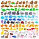 thumbnail image 1 of Mini animales impresos en 3D Zaviroxel, 150 piezas, paquete al mayoreo para niños, 1 of 7