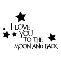 Rienda Libre Graphics - Decomural To The Moon & Back Love Ws-15622