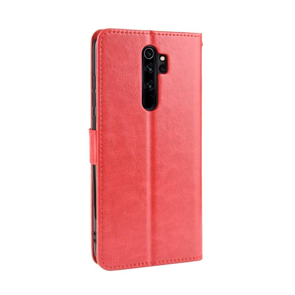 Foxdock - Funda Tipo Libro Para Xiaomi Redmi Note 8 Pro, Cartera Todo‑en‑uno, Funda Multifuncional Con Tarjetero Y Correa De Muñeca Desmontable