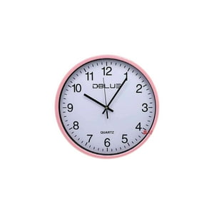 Dblue - Reloj Para Pared De 15.7 Pulgadas Color Rosado - Ps
