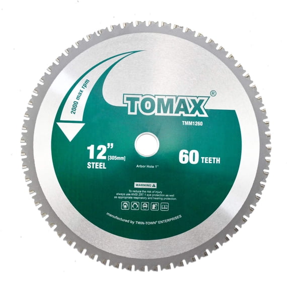 Disco de Sierra TOMAX TMM1260 30 cm 60 Dientes Acero
