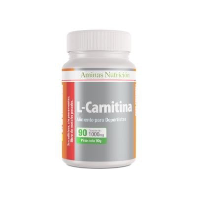Aminas Nutrición - L- Carnitina Pura 90 Cápsulas De 1.000Mg