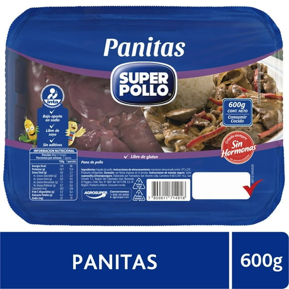 Panitas De Pollo, 600 g