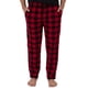thumbnail image 1 of Pantalón de pijama con forro polar Fruit of the Loom para hombre, color rojo, talla S, 1 of 3
