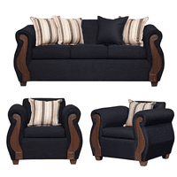 Ruzam Mobel - Juego De Living 3-1-1 Begoña Negro