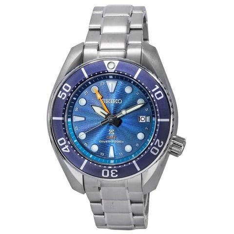Reloj Seiko Prospex Sea Aqua Sumo Gmt Blue Dial Solar Diver'S Sfk001J1 200M Men'S Watch