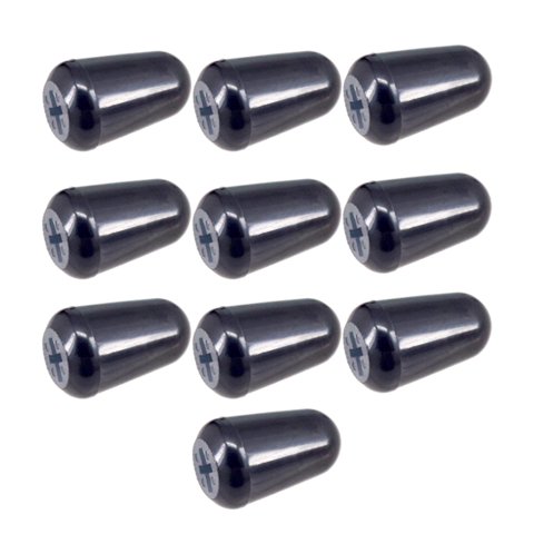 Magideal - 10 Uds Tapas De Punta De Interruptor De Palanca De Guitarra, Botones De Perilla, Tapas De Punta De Interruptor De Palanca Portátil Para Reparación De