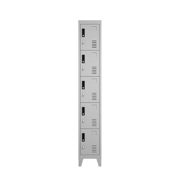 Lockers Metálicos: 1 Cuerpo y 5 Puertas
