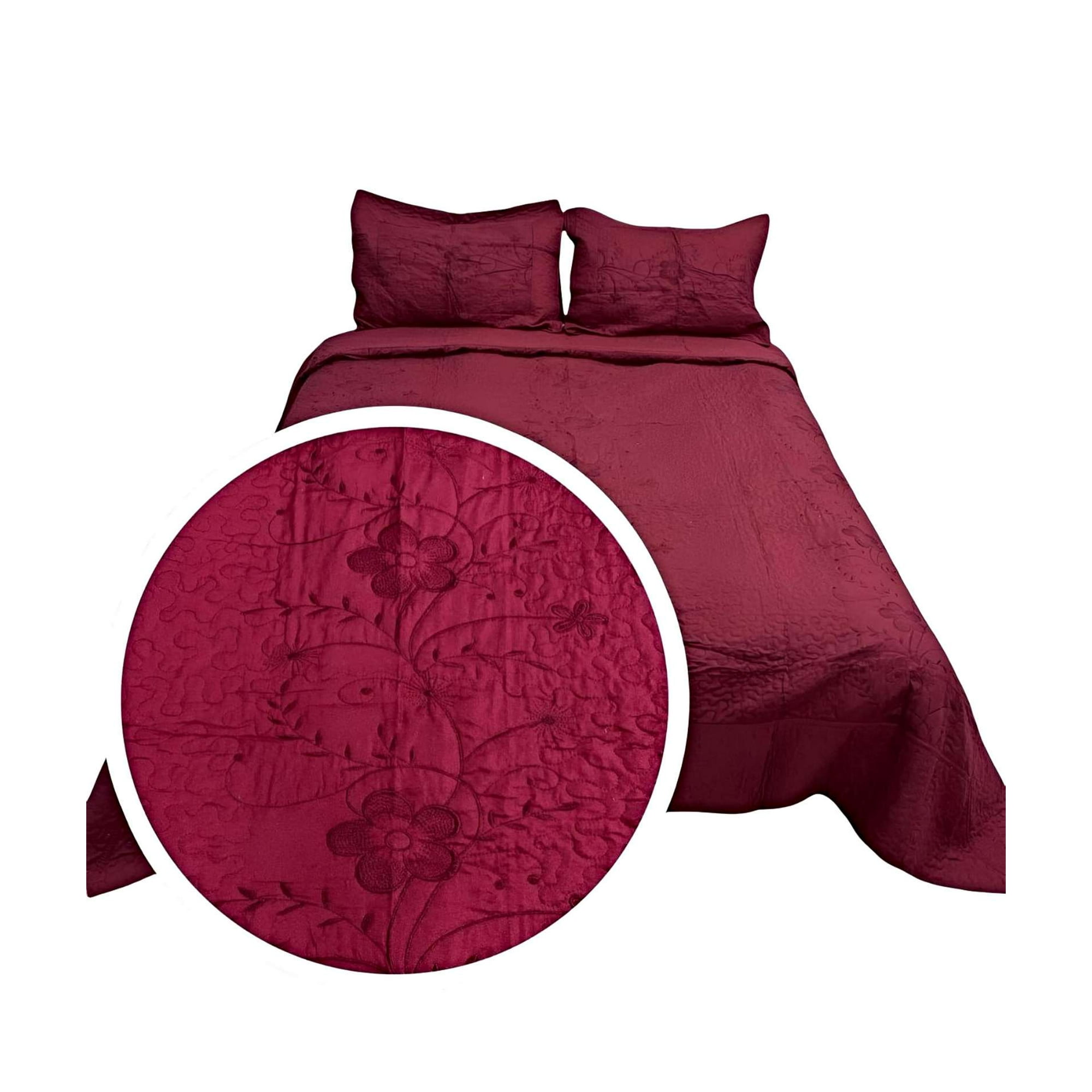 Fei Ya - Cubrecama Colcha Quilt Verano King-super King Bordado A2
