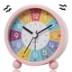 thumbnail image 1 of Reloj despertador infantil, despertador analógico sin tictac, reloj despertador de aprendizaje para niños, reloj despertador de cuarzo, reloj despertador infantil con alarma fuerte y luz nocturna, 1 of 7