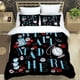 thumbnail image 1 of Alice in Wonderland Bedding Set Cartoon 3 Pieces Set Bed Set King Size Pillowcase Kid Adult Bed Cover Bedroom Bed Set Bed Sheets, 1 of 5