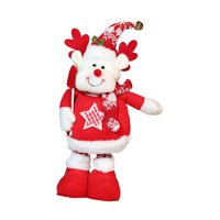 Magideal - Muñeca Navideña De Piernas Largas, Adorno Decorativo Navideño, Piernas Elásticas, Figuras De Muñecas Navideñas, Figuras Tejidas Para Sala De Estar, Alce Navideño