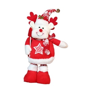 Magideal - Muñeca Navideña De Piernas Largas, Adorno Decorativo Navideño, Piernas Elásticas, Figuras De Muñecas Navideñas, Figuras Tejidas Para Sala De Estar, Alce Navideño