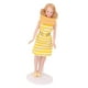 thumbnail image 2 of 12ª Casa De Muñecas Muñeca De Porcelana En Miniatura Dama Con Vestido A Rayas, 2 of 3