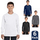 thumbnail image 1 of Pack 6 Camiseta Bambú Manga Larga Primera Capa Niño Polera Colores Surtidos, 1 of 8