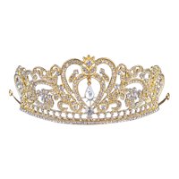 Bothyi - Diademas De Disfraz Con Joyas Elegantes De Tiara Y Corona Para Fiesta De Cumpleaños Estilo F