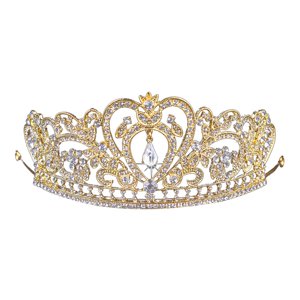 Bothyi - Diademas De Disfraz Con Joyas Elegantes De Tiara Y Corona Para Fiesta De Cumpleaños Estilo F
