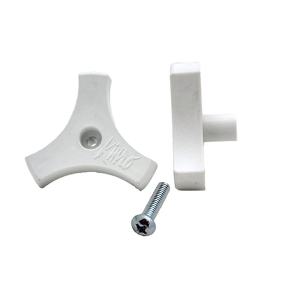 Pomo de manivela para ventana AP Products 013-510 blanco con tornillo