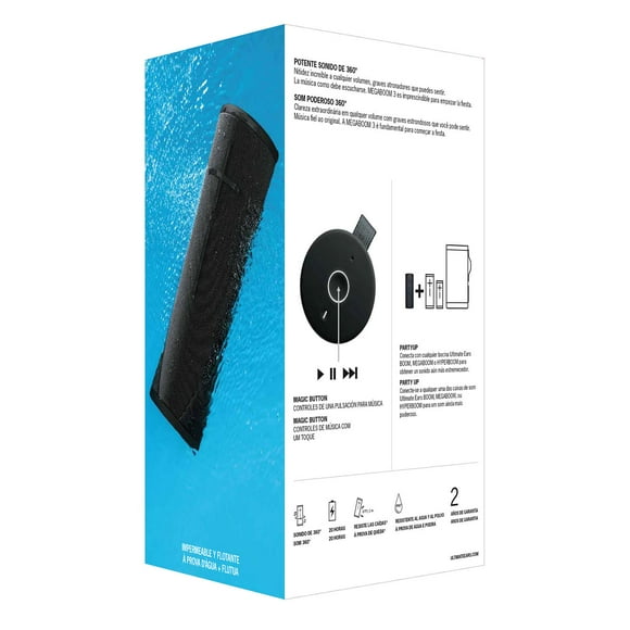 Parlante Inalámbrico Ultimate Ears Megaboom 4 Negro