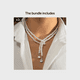 thumbnail image 1 of Gorgeous Pearl Gem Water Drop Pendant Necklace - Perfect for Women's Fashion!, 1 of 5