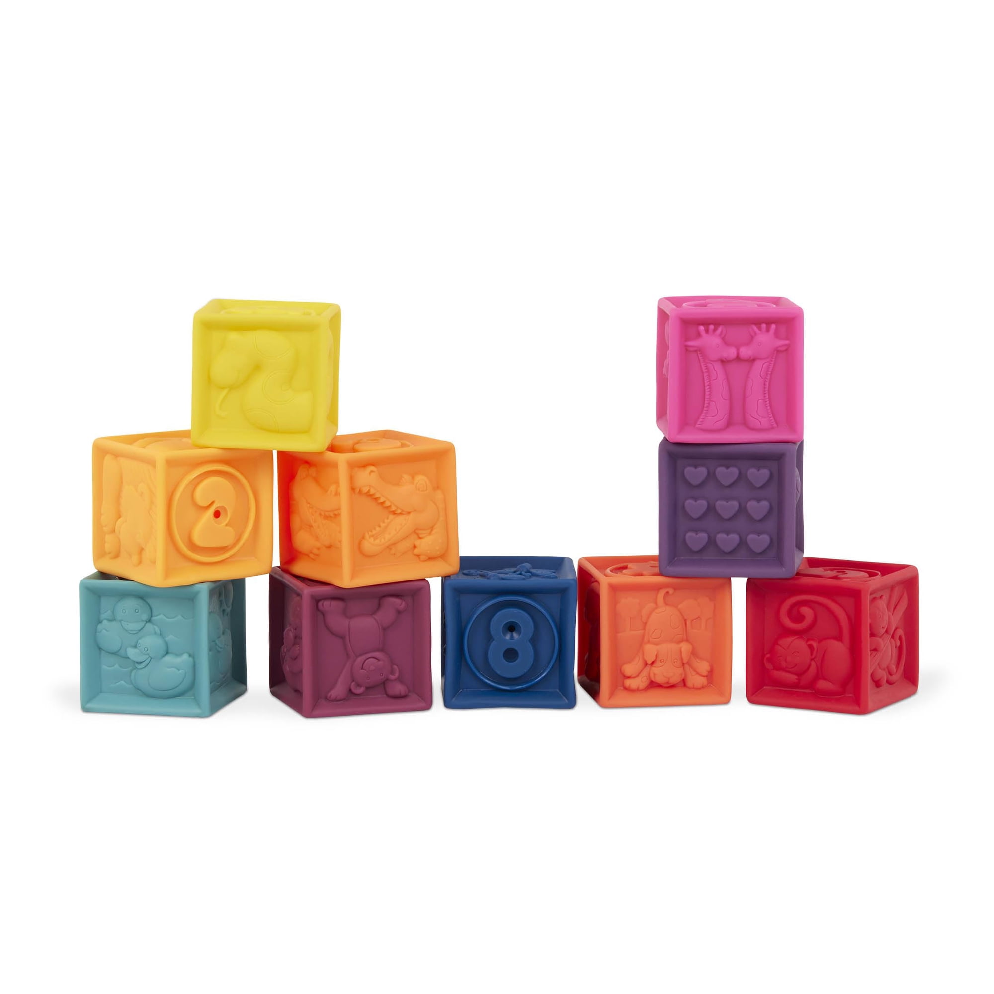 Juguetes Para Apilar Y Construir B. Toys Baby Blocks A Partir De 6 Meses
