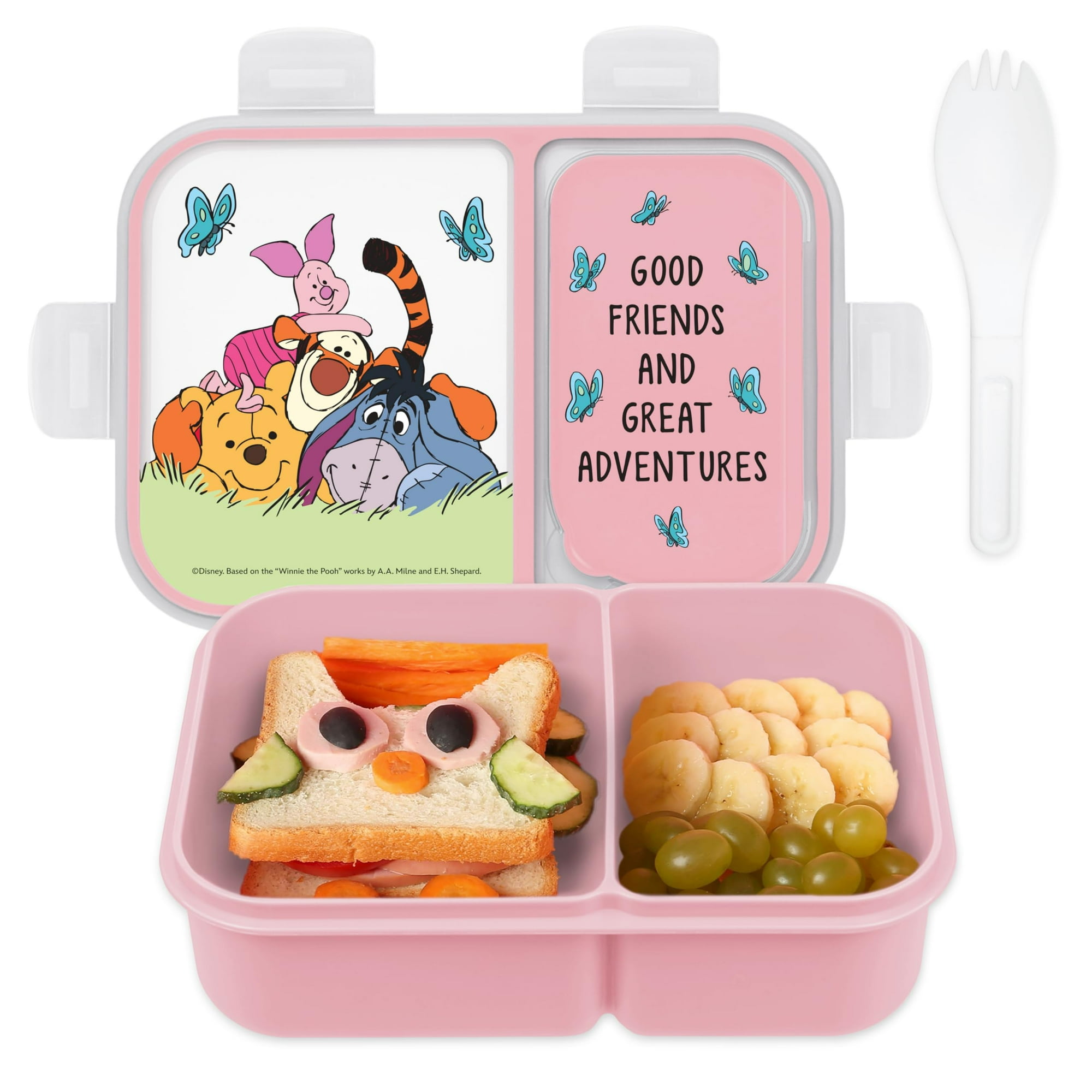 Best Brands - Lonchera Bento Box Disney A Prueba De Fugas Para Niños Con Diseño De Mickey Minnie