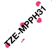 Brother - Cinta Tze-Mpph31 Etiquetas Decorativas 12Mm Para Rotuladora