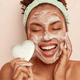 thumbnail image 5 of Limpiador de esponja Konjac, - para pieles grasas y con tendencia acneica Sensitive Gentle Facial, esponja facial para limpieza y exfoliación, 5 of 5
