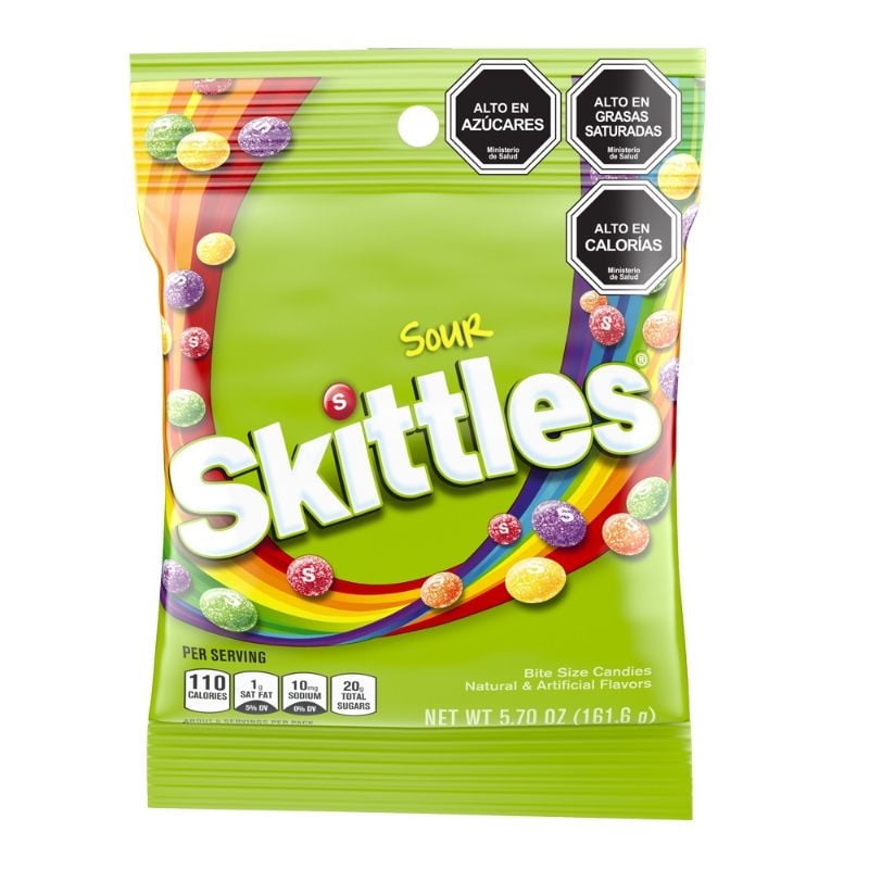 Caramelos Masticables Sabor Sour 162 g Skittles