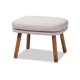 thumbnail image 1 of Otomano Baxton Studio Lovise de mediados de siglo, moderno, beige grisáceo, 1 of 7