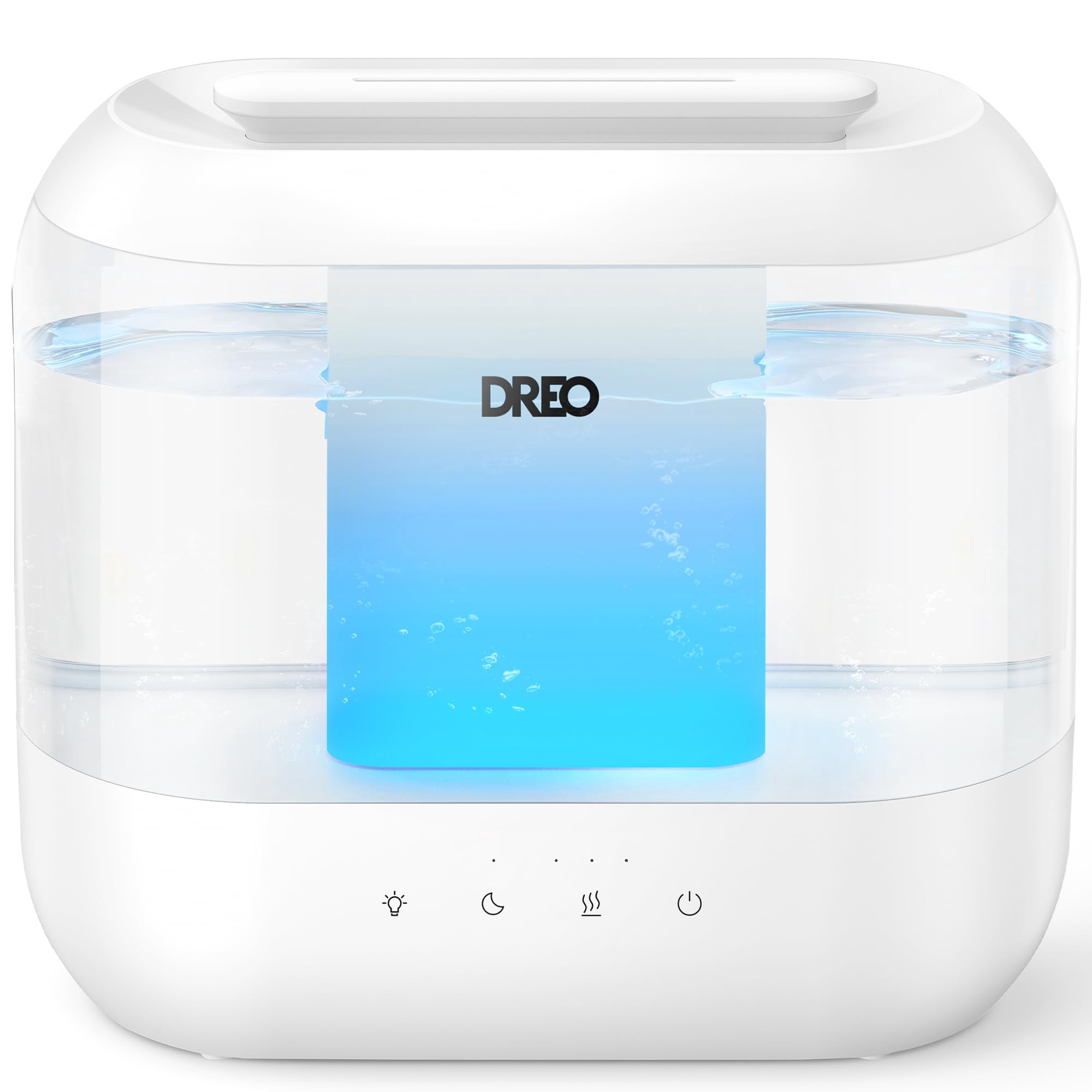 Humidificador Dreo De Llenado Superior De 4 Litros Con Difusor De Aceite Y Luz Nocturna