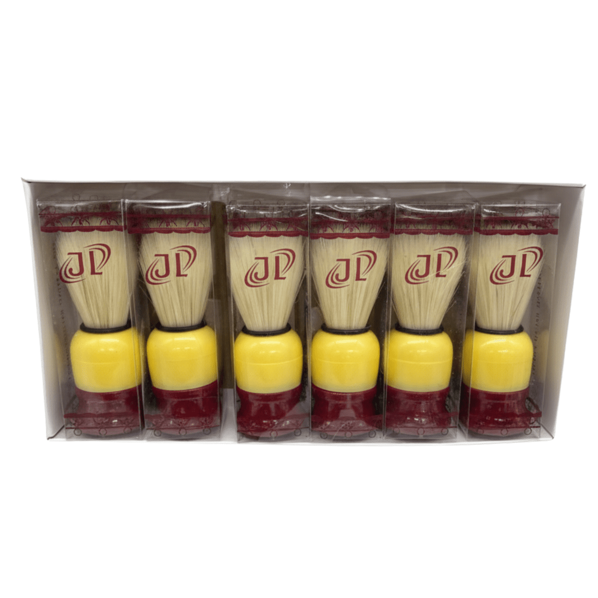 Genérico - Pack 6 Brochas Hisopo De Madera Para Barba - Peluquería Barbería