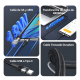 thumbnail image 3 of Cable USB tipo c a USB 3a 18w largo 1,2 metros Negro, 3 of 3