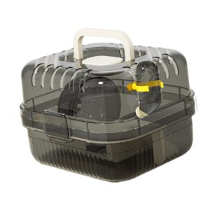 Ioensy - Jaula Grande Para Hámster, Estuche De Viaje Para Animales Pequeños, Para Cobayas, Jerbos Y Erizos, Color Blanco