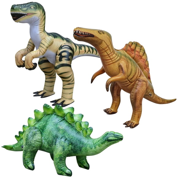 Figuras inflables de dinosaurios Jet Creations (3-SSR) Pteranodon Pterodactyl, Stegosaurus, Brachiosaurus