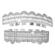 thumbnail image 2 of Hip Hop Dientes Grill Braces Vampiro Colmillos Disfraz Cosplay Plata Superior Inferior, 2 of 5